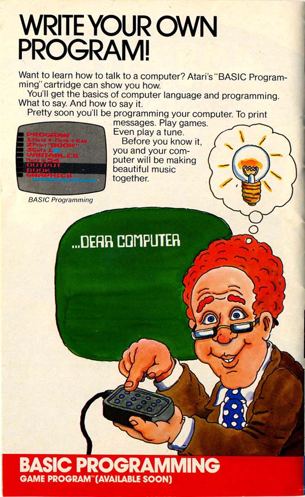 Ad from Atari Game Catalog